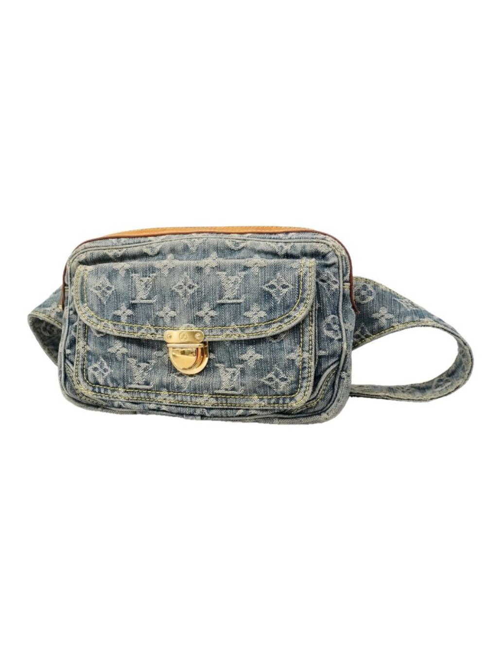 Louis Vuitton Waist Bag Monogram Denim Blue